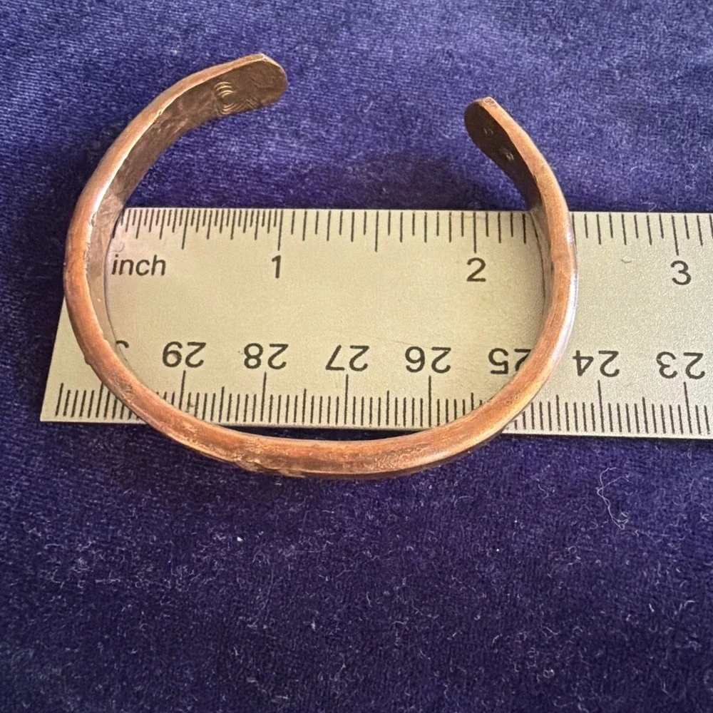 Pure Copper Bracelet Love Hand Made 24.5g Adjustable